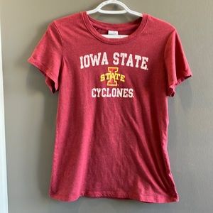 Iowa State Cyclones Kids Youth Girl Red & Gold Shortsleeved T-Shirt Size Large